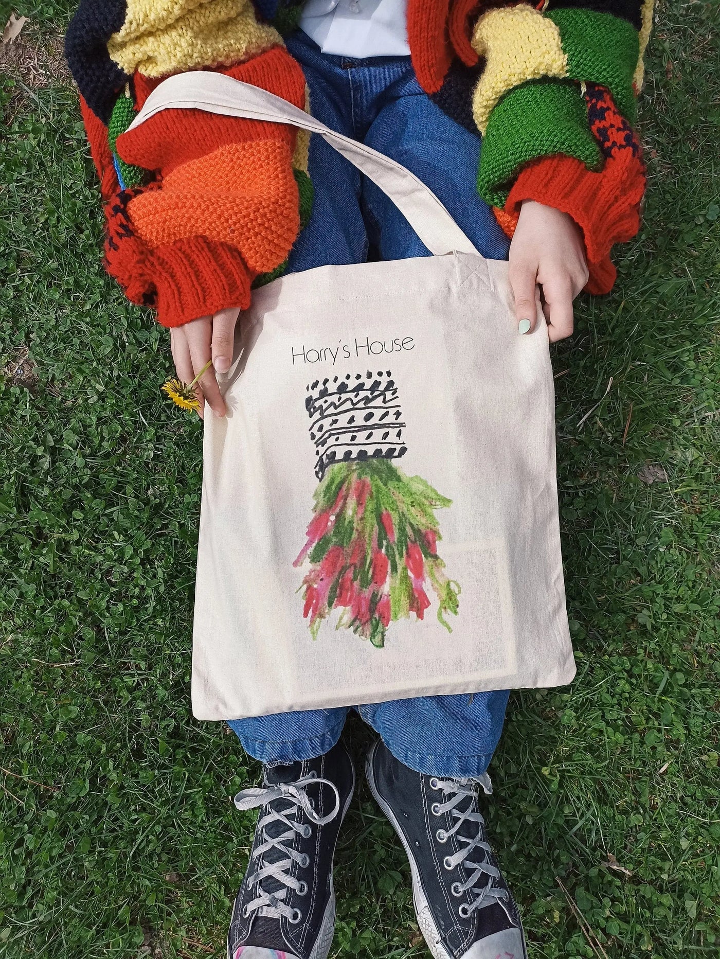 Harry's House Tote Bag, Harry Styles Flower Tote Bag, Harry Styles Merch, Harry Styles Love On Tour Tote Bag, As it Was Raveloo