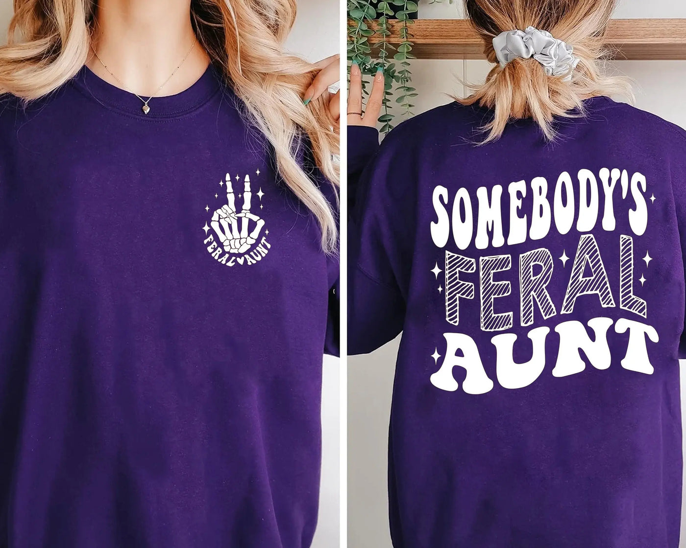 Somebody's Feral Aunt t-shirt, Cool Aunt Shirt, Feral Aunt Sweatshirt, Auntie Gift, Aunts Birthday Gifts, Sister Gifts, Auntie Sweatshirt Raveloo
