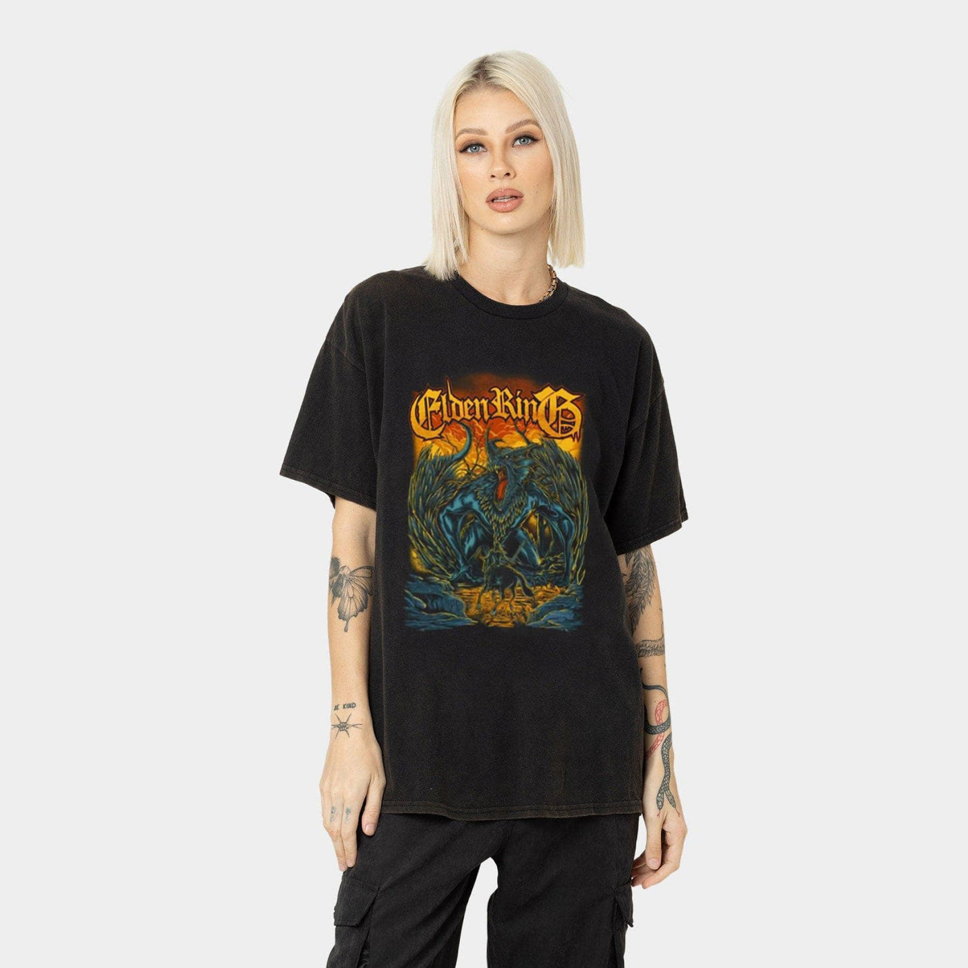 Dragon Elden Ring T-Shirt Unisex (For Men and Women) Tarnished Shirt Gamer Shirt Heavy Metal Shirts Video game Shirt Music Retro Dark Souls