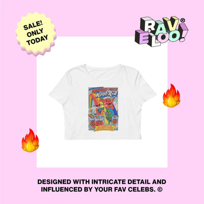 Kool Aid '84 Cropped T-Shirt, crop top, y2k aesthetic, y2k clothes, y2k aesthetic top, collared shirt