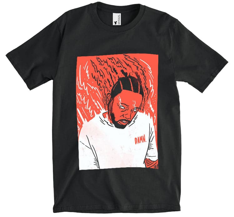 Kendrick lamar Damn Black Shirt