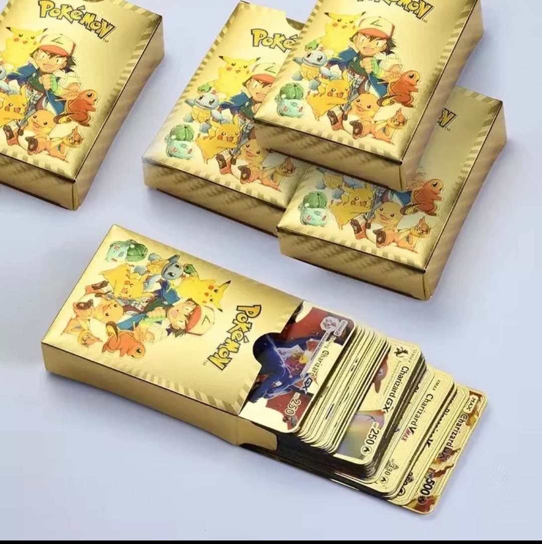 Pokemon Gold Silver 54 Card Starter Pack Shiny Charizard Plastic Deck