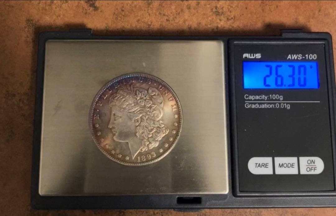 Morgan Silver Dollar 1893 S Toned Finish Rare Key Date Coin Collectors