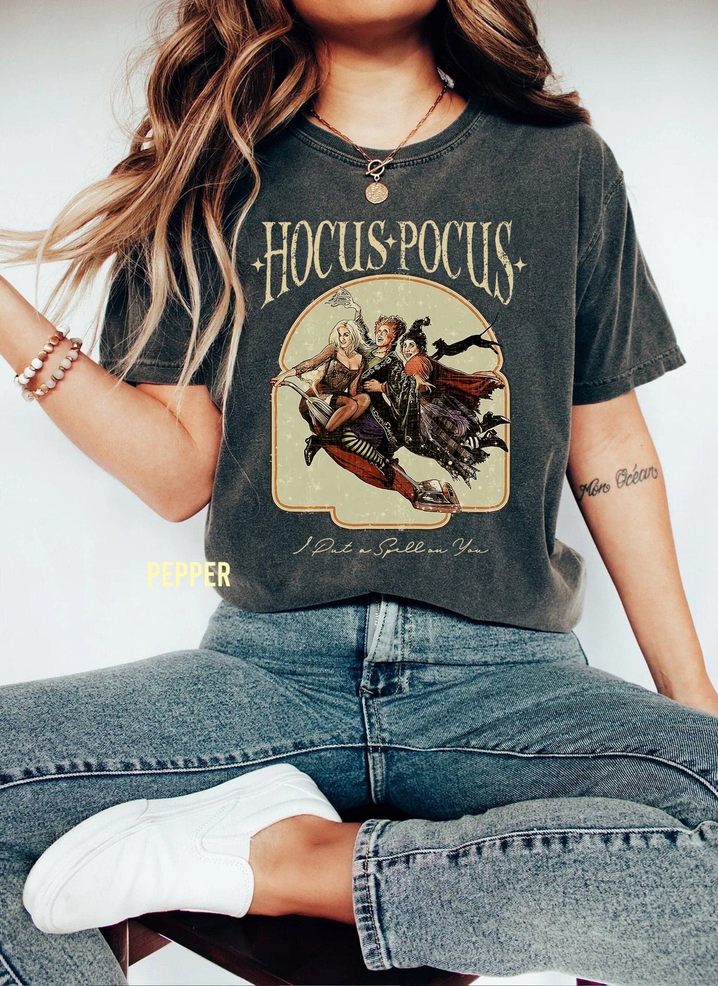 Hocus Pocus Comfort Colors T-Shirt, Vintage Halloween Shirt, Horror Movie Shirt, Hallowen Gifts, Halloween Party, Sanderson Sisters Shirt