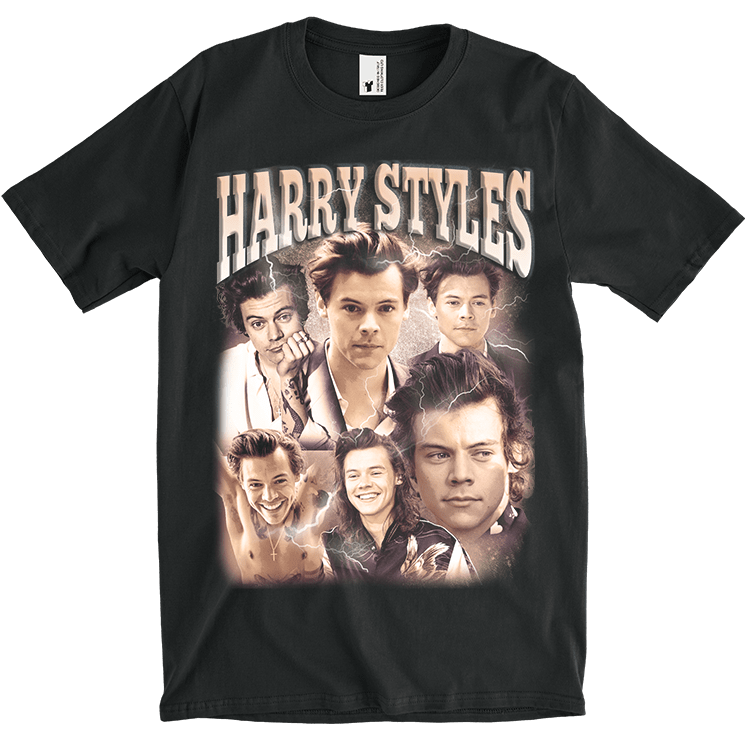 Harry Styles Vintage Tee - Black