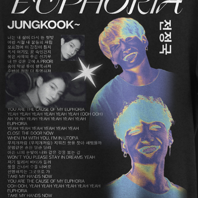 Euphoria Jungkook BTS Tee - Black